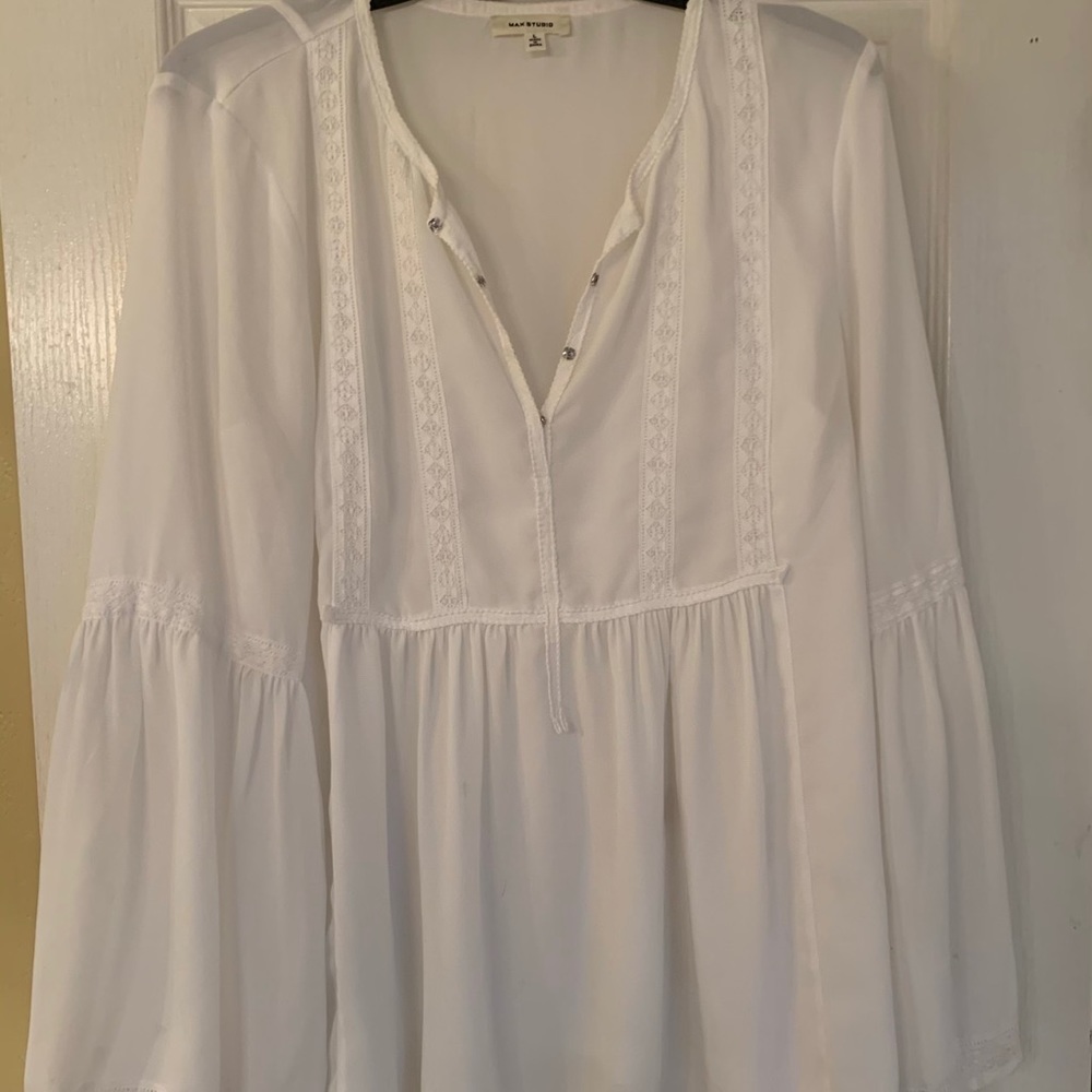 Max Studio White Blouse